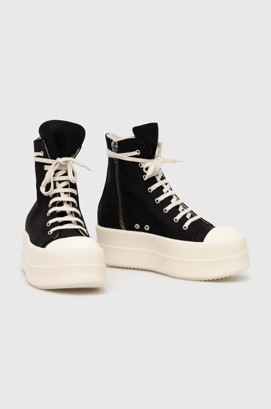 Tenisice Rick Owens Woven Shoes Double Bumper Sneaks crna