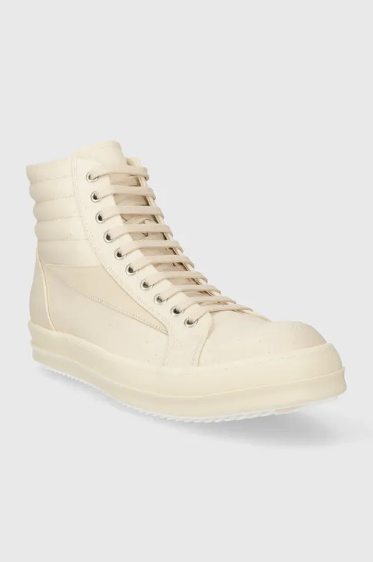 Rick Owens trampki Woven Shoes Vintage High Sneaks beżowy