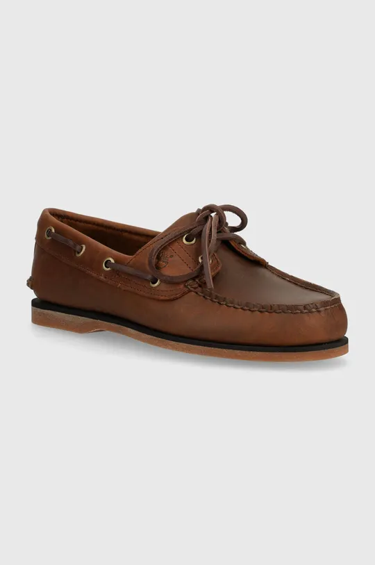 brown Timberland leather loafers Classic Boat Men’s