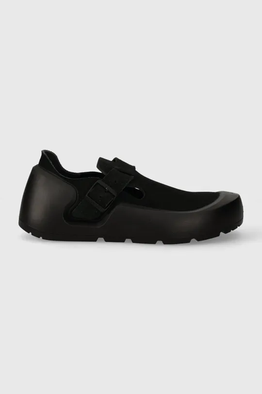 Половинки обувки от набук Birkenstock Reykjavik черен