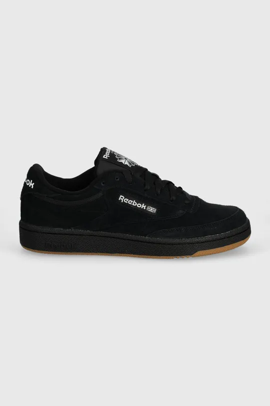 Reebok Classic sneakers din piele intoarsă Club C 85 negru
