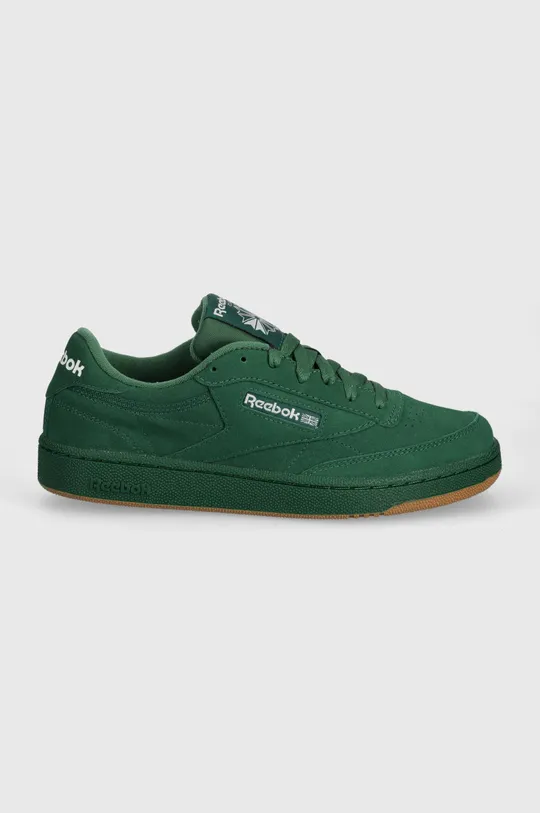 Reebok Classic sneakers din piele intoarsă Club C 85 verde