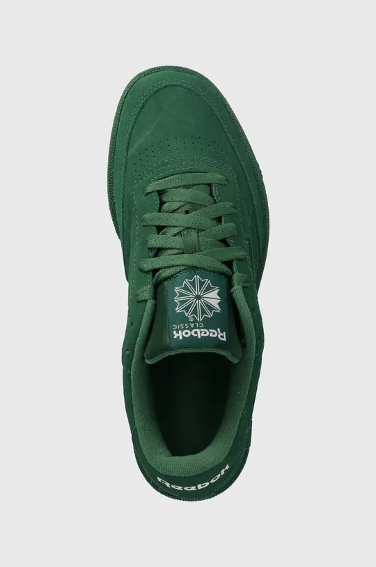 verde Reebok Classic sneakers din piele intoarsă Club C 85
