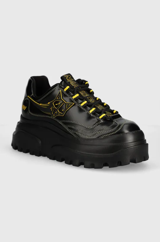 nero Naked Wolfe sneakers in pelle Stitch Black Box Leather Uomo