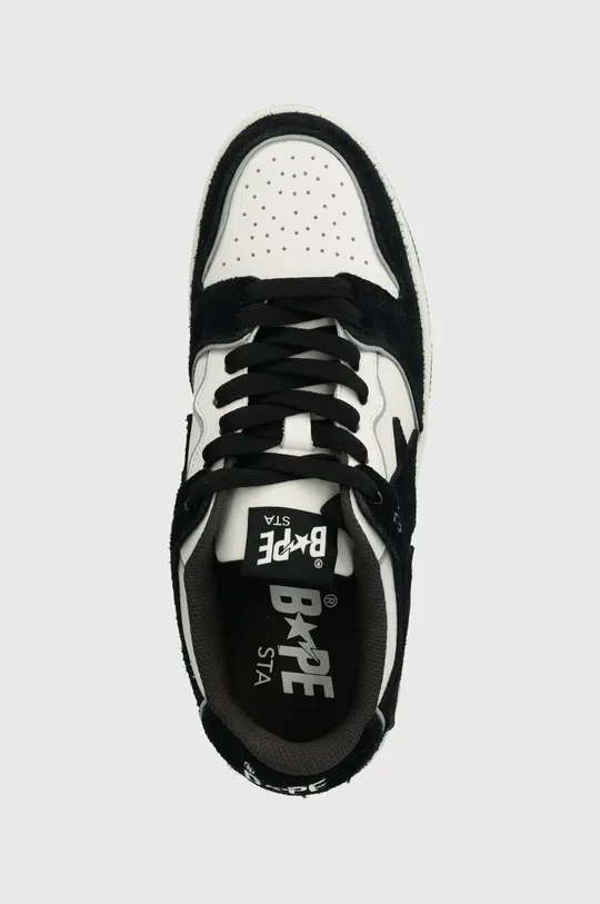 černá Kožené sneakers boty A Bathing Ape Bape Sk8 Sta #3 M1