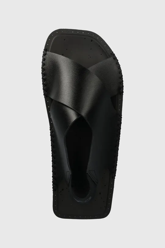 black Y-3 leather sandals