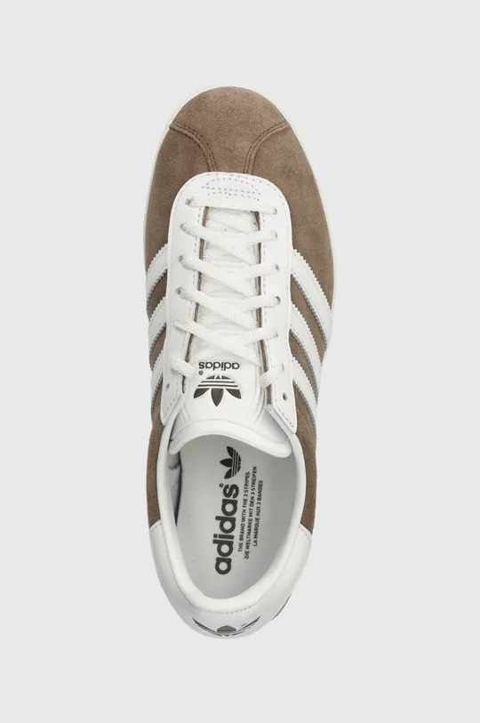 hnědá Kožené sneakers boty adidas Originals Gazelle 85