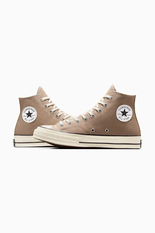 beige Converse scarpe da ginnastica Chuck 70