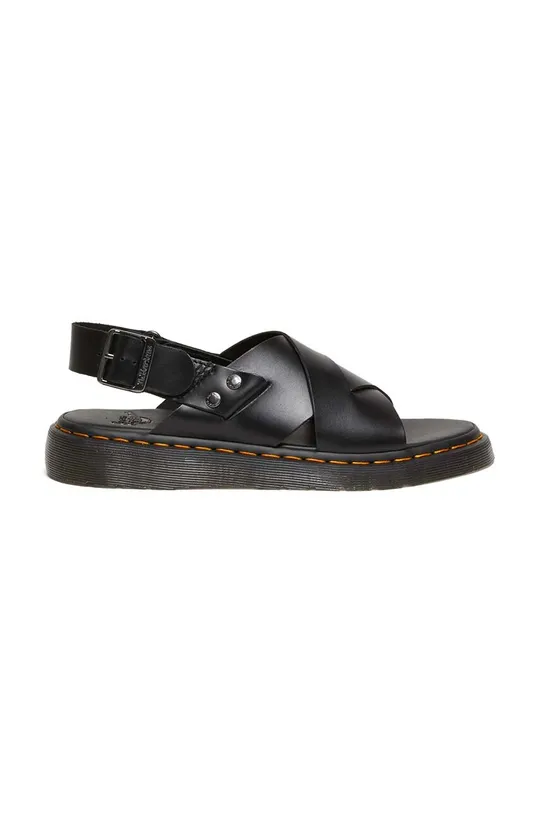 black Dr. Martens leather sandals Zane Unisex