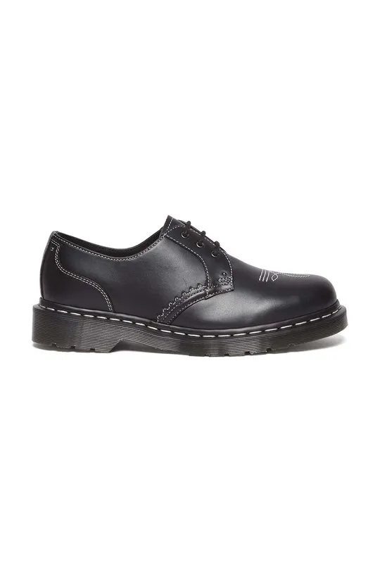 czarny Dr. Martens półbuty skórzane 1461 Gothic Americana Unisex