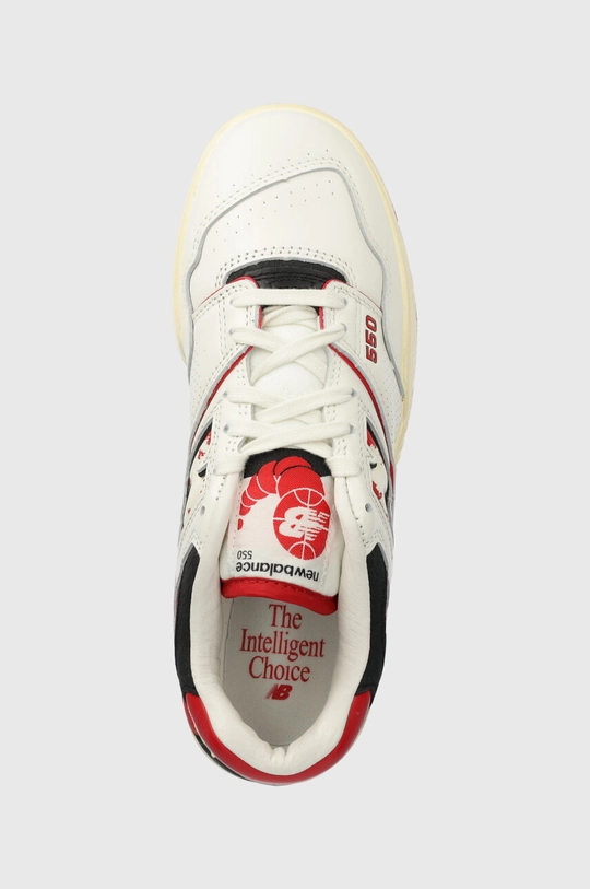 white New Balance leather sneakers 550