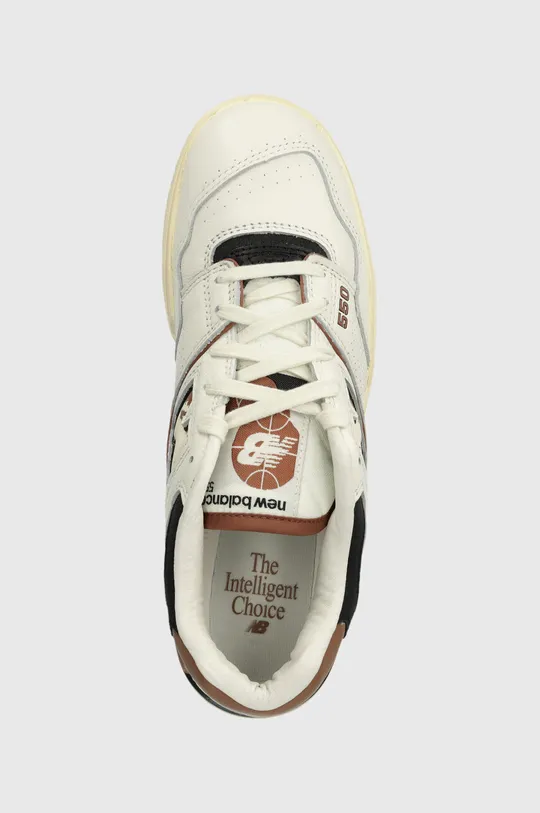 λευκό Δερμάτινα αθλητικά παπούτσια New Balance 550