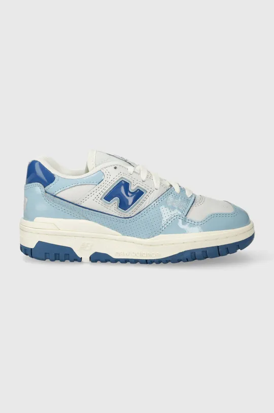 blue New Balance leather sneakers 550 Unisex