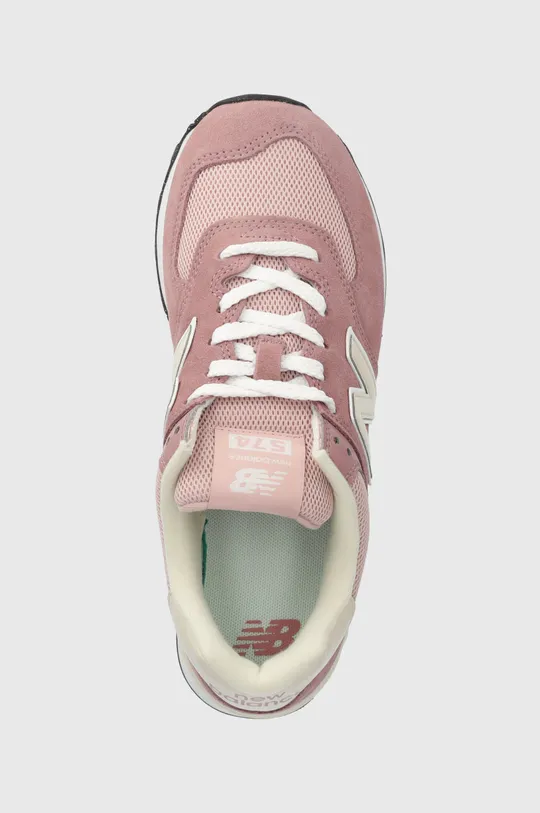 pink New Balance sneakers 574