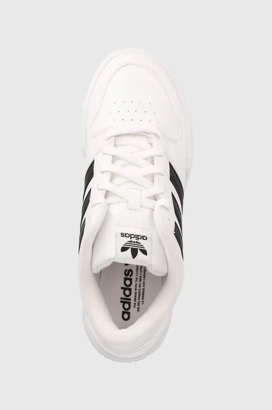 white adidas Originals leather sneakers Team Court 2 STR