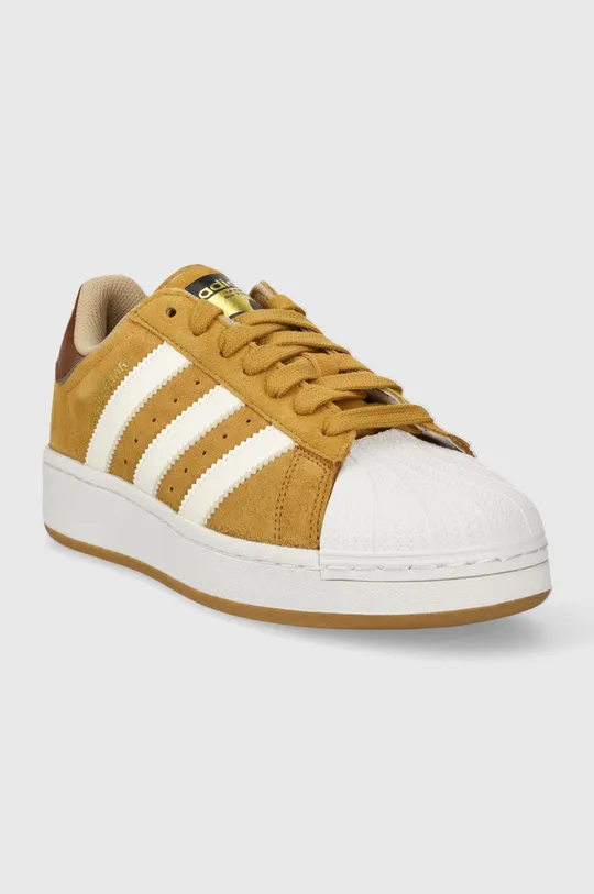 adidas Originals leather sneakers Superstar XLG brown