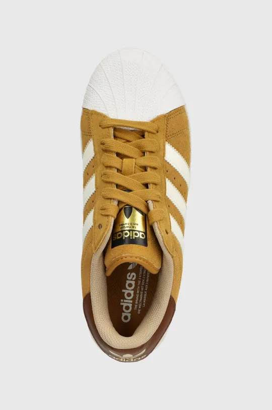 brązowy adidas Originals sneakersy skórzane Superstar XLG