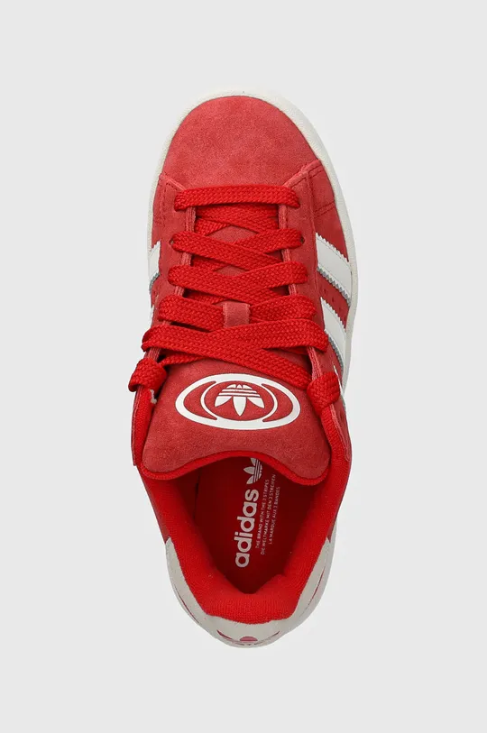 czerwony adidas Originals sneakersy skórzane Campus 00s J
