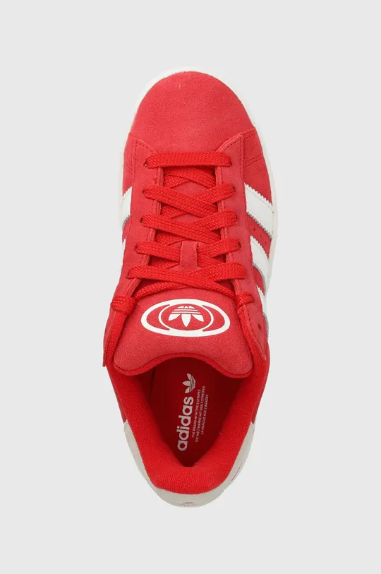 rdeča Usnjene superge adidas Originals Campus 00s J