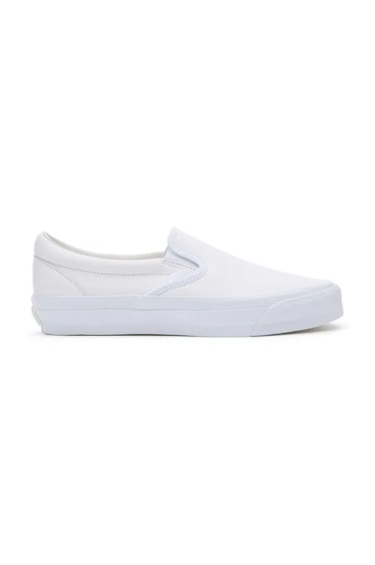 λευκό Δερμάτινα ελαφριά παπούτσια Vans Premium Standards Slip-On Reissue 98 Unisex