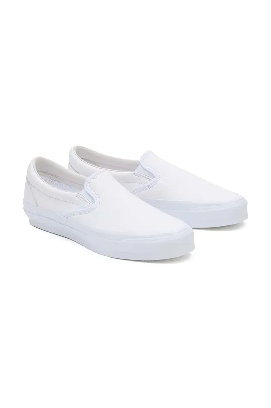 Δερμάτινα ελαφριά παπούτσια Vans Premium Standards Slip-On Reissue 98 λευκό