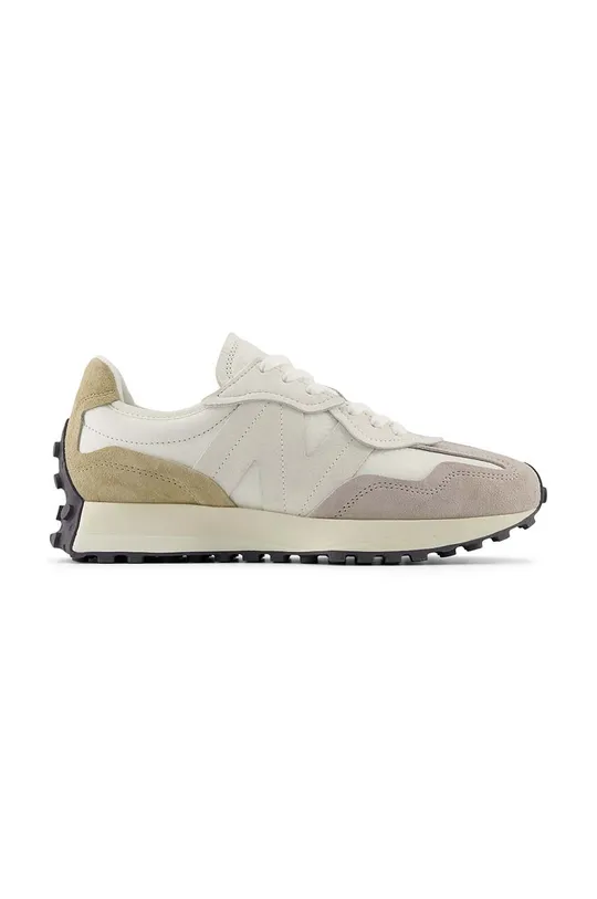 beige New Balance leather sneakers Unisex