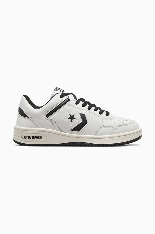 white Converse leather sneakers Weapon Old Money Unisex
