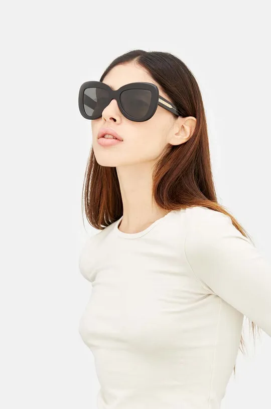 czarny Marni okulary przeciwsłoneczne Elephant Island Damski