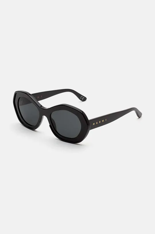 Marni okulary przeciwsłoneczne Ulawun Vulcano Black czarny
