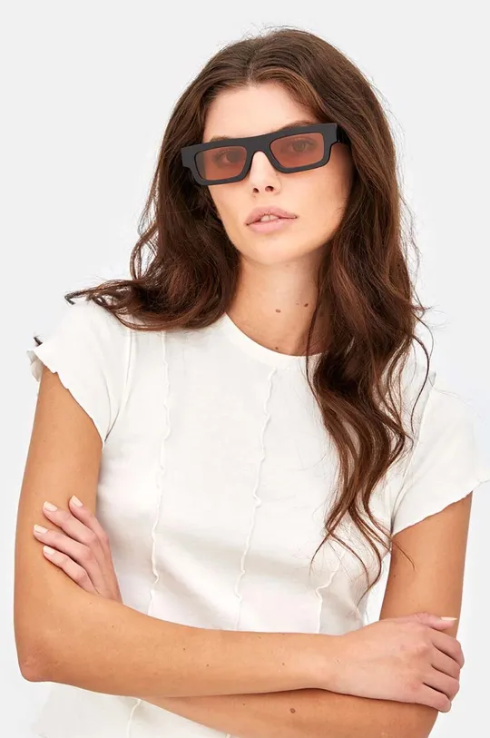 czarny Retrosuperfuture okulary przeciwsłoneczne Colpo