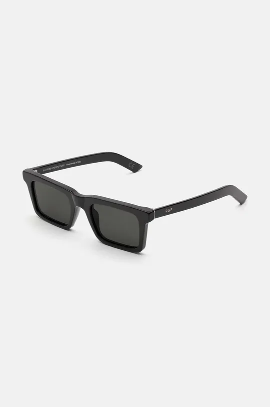 negru Retrosuperfuture ochelari de soare 1968 Unisex
