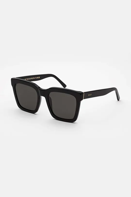 czarny Retrosuperfuture okulary przeciwsłoneczne Aalto Unisex