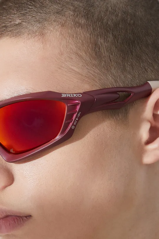 Sunčane naočale BRIKO VIN A10 - RM3 bordo