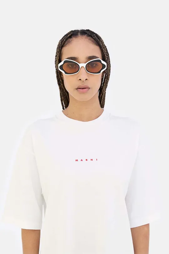 Marni occhiali da sole Unlahand bianco
