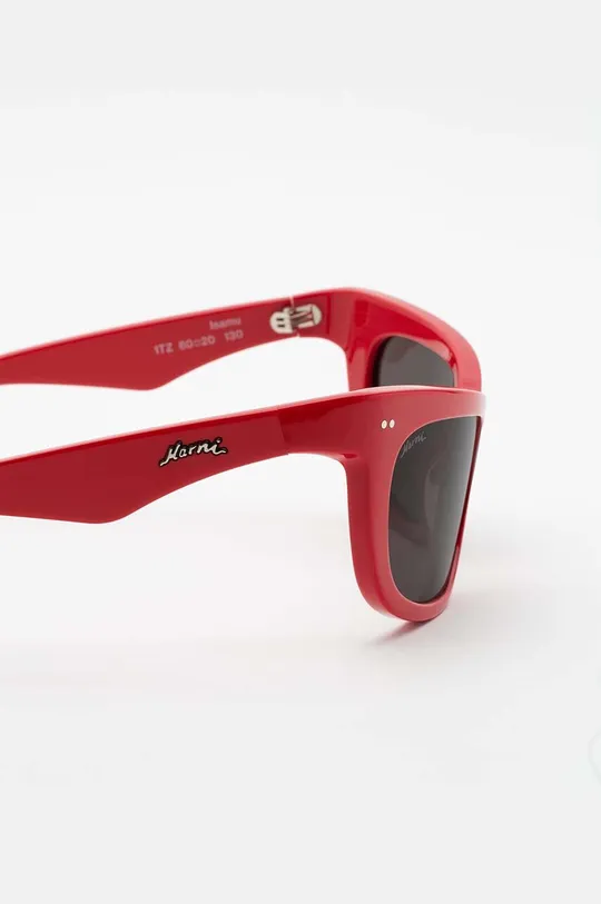 czerwony Marni okulary przeciwsłoneczne Isamu Solid Red