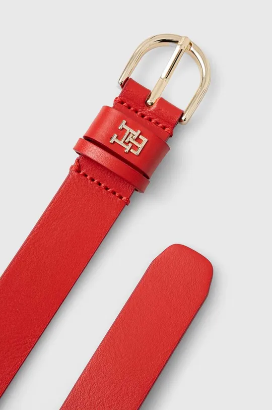 Tommy Hilfiger cintura in pelle rosso