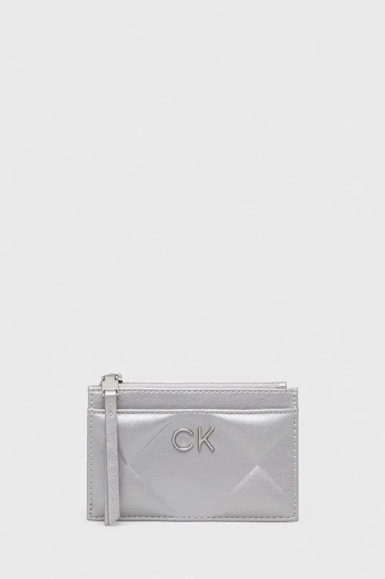 srebrny Calvin Klein portfel Damski