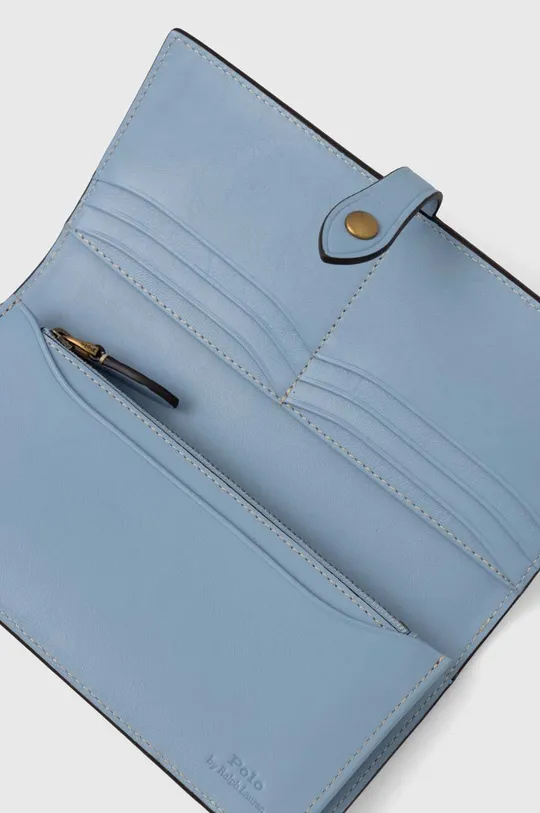 Kožená peňaženka Polo Ralph Lauren Základná látka: 100 % Prírodná koža Podrážka: 100 % Bavlna