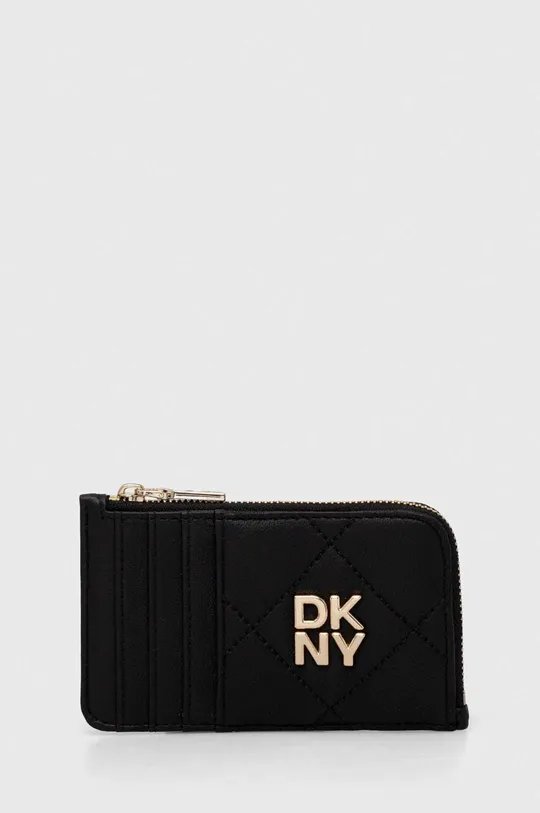μαύρο Δερμάτινο πορτοφόλι DKNY Γυναικεία