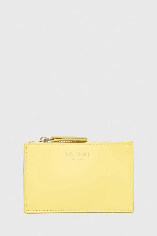 žltá Kožená peňaženka Twinset Dámsky