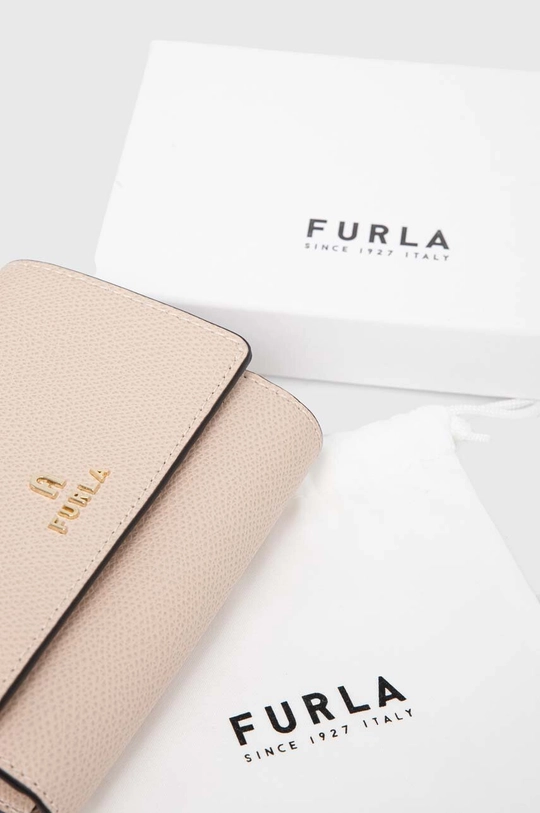 μπεζ Δερμάτινο πορτοφόλι Furla Camelia