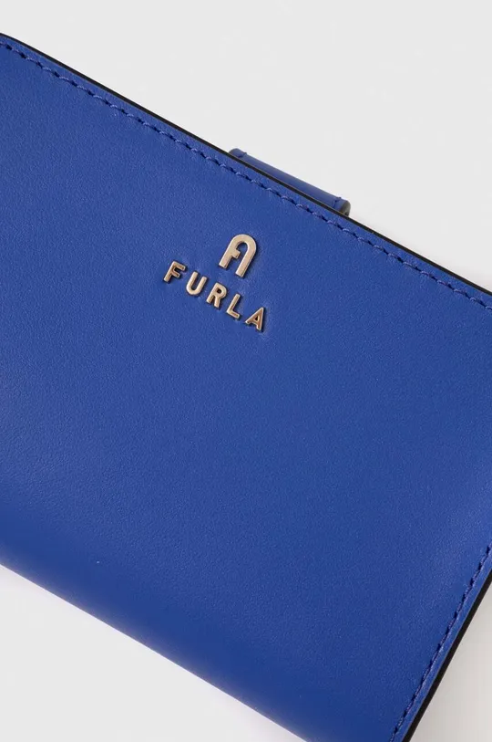 Kožená peňaženka Furla modrá