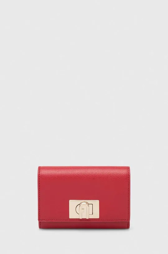 κόκκινο Δερμάτινο πορτοφόλι Furla Γυναικεία