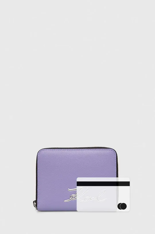 lila Karl Lagerfeld pénztárca