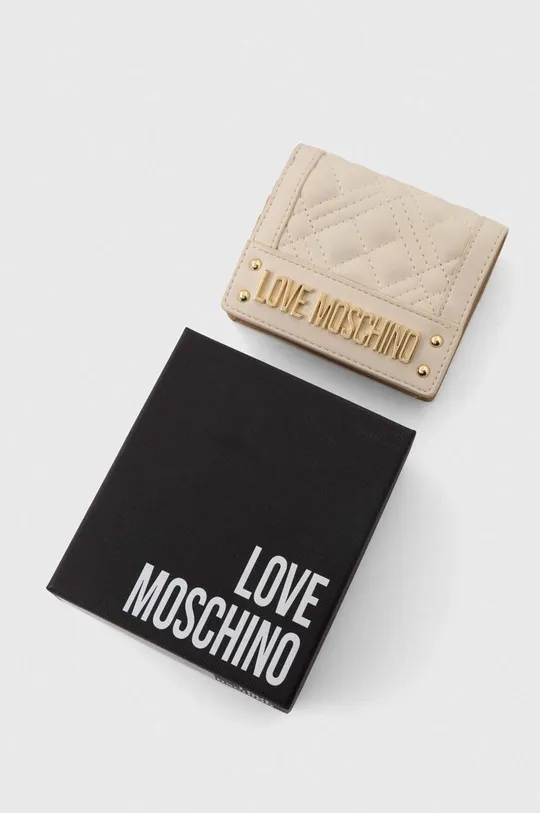 beżowy Love Moschino portfel