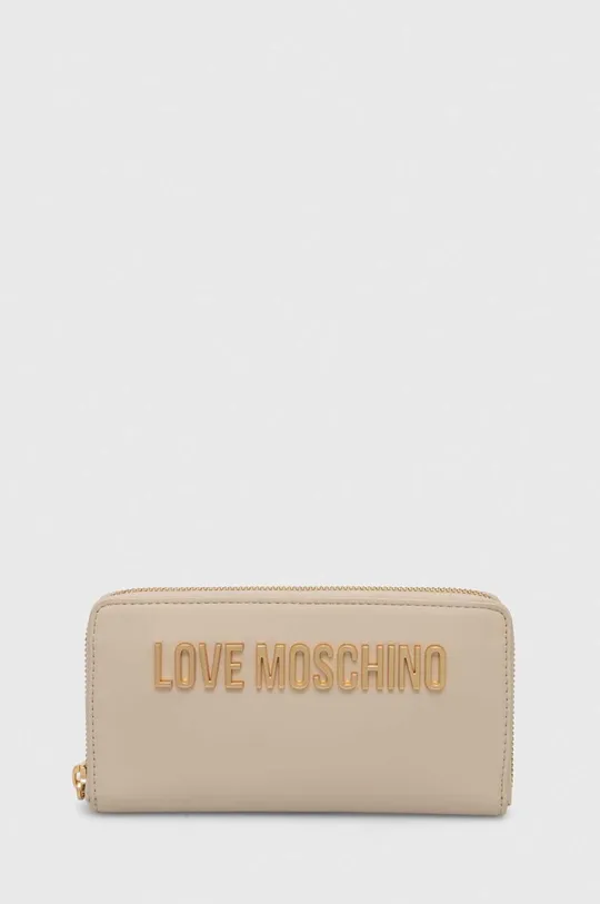 beżowy Love Moschino portfel Damski