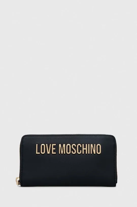 czarny Love Moschino portfel Damski