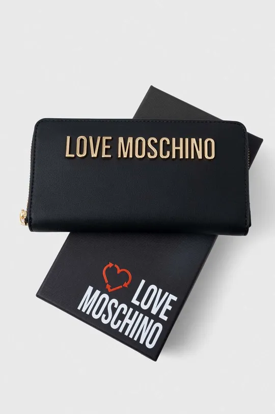 fekete Love Moschino pénztárca