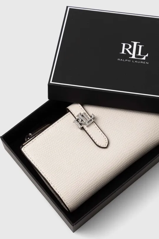 λευκό Δερμάτινο πορτοφόλι Lauren Ralph Lauren