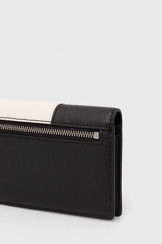 Kožená peňaženka Lauren Ralph Lauren čierna